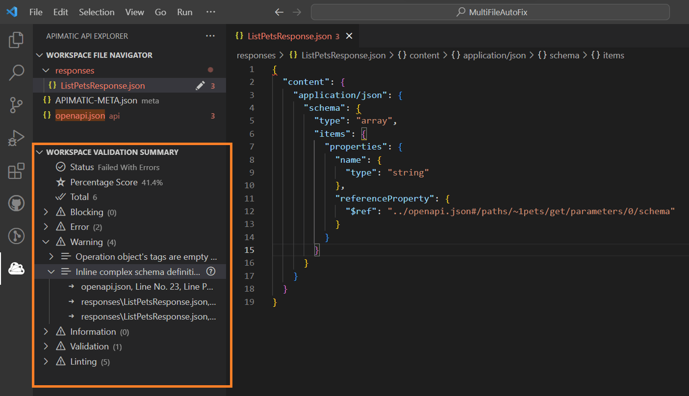 OpenAPI VSCode by APIMatic - Validate, Lint, and Auto-Fix